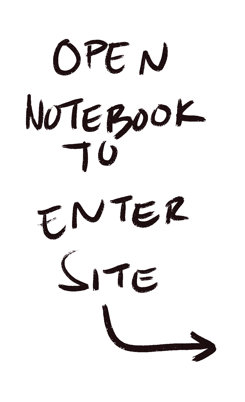 click notebook to enter site